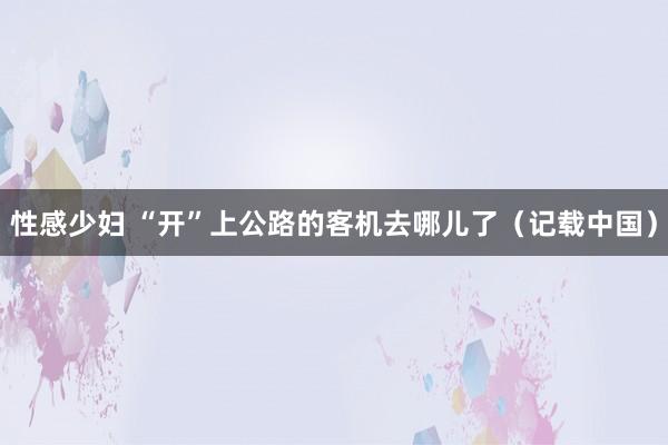 性感少妇 “开”上公路的客机去哪儿了（记载中国）