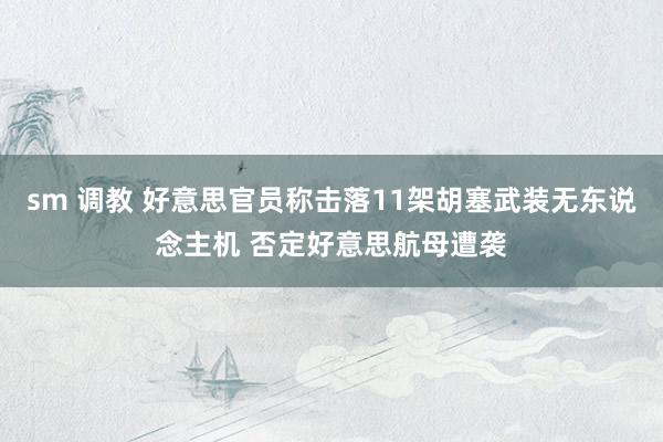 sm 调教 好意思官员称击落11架胡塞武装无东说念主机 否定好意思航母遭袭