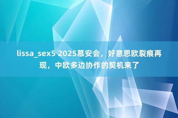 lissa_sex5 2025慕安会，好意思欧裂痕再现，中欧多边协作的契机来了