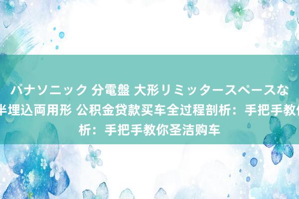 パナソニック 分電盤 大形リミッタースペースなし 露出・半埋込両用形 公积金贷款买车全过程剖析：手把手教你圣洁购车