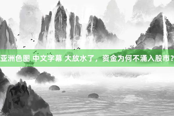 亚洲色图 中文字幕 大放水了，资金为何不涌入股市？
