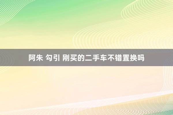 阿朱 勾引 刚买的二手车不错置换吗