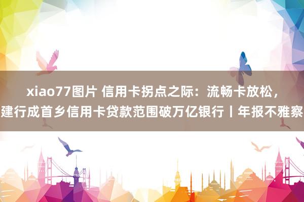 xiao77图片 信用卡拐点之际：流畅卡放松，建行成首乡信用卡贷款范围破万亿银行丨年报不雅察