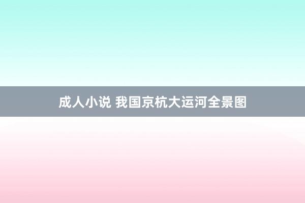 成人小说 我国京杭大运河全景图