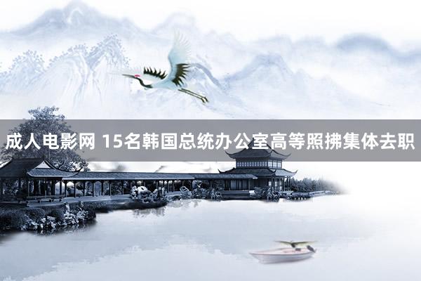 成人电影网 15名韩国总统办公室高等照拂集体去职