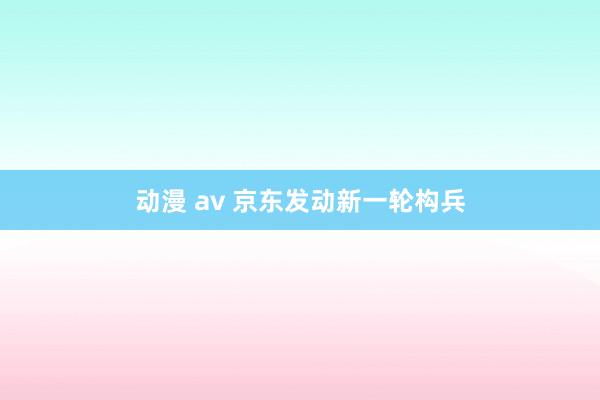 动漫 av 京东发动新一轮构兵